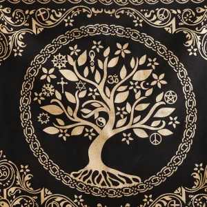 Golden Tree Of Life Printed 18" Cotton Poster - Image 3