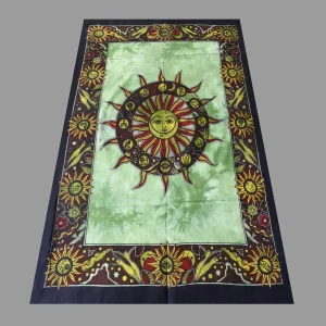 Green Astrology Mandala Printed Wall Hanging Poster - Image 3