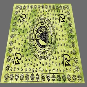 Green Buddha Om Print Wall Hanging Poster - Image 3