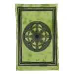 Green Celtic Printed Cotton Tapestry 45"X30" - Image 2