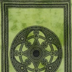 Green Celtic Printed Cotton Tapestry 45"X30" - Image 5
