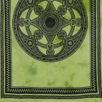 Green Celtic Printed Cotton Tapestry 45"X30" - Image 4
