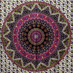 Green Elephant Mandala Printed Home Decorative Tapestry - Image 3