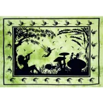 Green Fairy Land Angel Tapestry - Image 2
