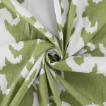Green Ikat Print 100% Cotton Dressmaking Craft Fabric