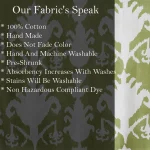 Green Ikat Print 100% Cotton Dressmaking Craft Fabric - Image 6