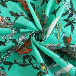 Green Jungle Print By 5 Yard Cotton Fabric