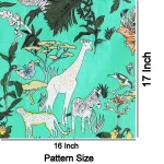 Green Jungle Print By 5 Yard Cotton Fabric - Image 5