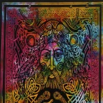 Green Man Celtic Knot Large Indian Poster - Image 3