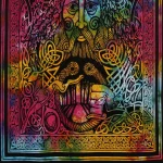 Green Man Celtic Knot Large Indian Poster - Image 4