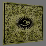 Green Om Mantra Print Wall Hanging - Image 3