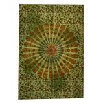 Green Ombre Mandala Tapestry Wall Hanging