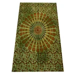 Green Ombre Mandala Tapestry Wall Hanging - Image 2