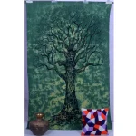 Green Tree of Life Printed Twin Size Tapestry