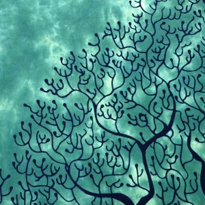 Green Tree of Life Printed Twin Size Tapestry - Image 4