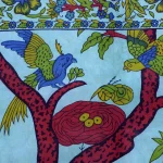 Green Tree of Life Printed Wall hanging Single Bed Cover - Image 2