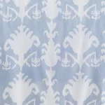 Grey White Ikat Print Dressmaking Cotton Fabric - Image 4