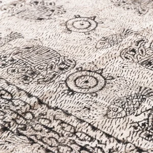 Hand Block Elephant Printed Blankets Home Decor Throw - Image 3