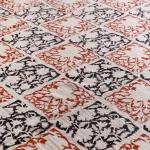 Hand Block Leaf Printed Handloom Cotton Bed Thorw - Image 7