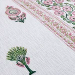 Hand Block Print Bed Cover With Pillow Covers - Image 4