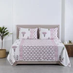 Hand Block Print Quilt Bed cover Mud Throw King Size