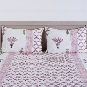 Hand Block Print Quilt Bed cover Mud Throw King Size - Image 3