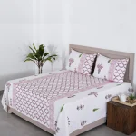 Hand Block Print Quilt Bed cover Mud Throw King Size - Image 2