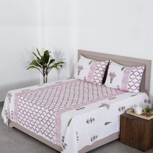 Hand Block Print Quilt Bed cover Mud Throw King Size - Image 2