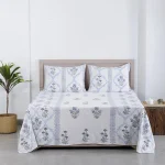 Hand Block Print Quilt King Size Cotton Bed Cover Throw