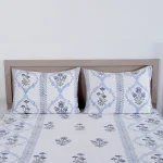 Hand Block Print Quilt King Size Cotton Bed Cover Throw - Image 3