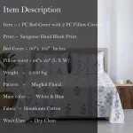 Hand Block Print Quilt King Size Cotton Bed Cover Throw - Image 5