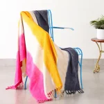 Hand Tie Dye Print Large Cotton Throw