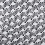 Handmade Black White Zebra Print Cotton Fabric - Image 4