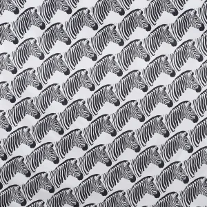 Handmade Black White Zebra Print Cotton Fabric - Image 4