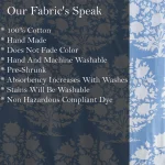 Handmade Blue Floral Print Dress making Cotton Fabric - Image 6