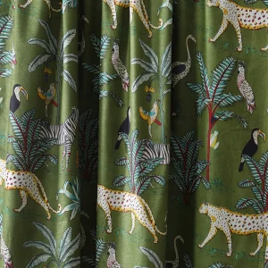 Handmade Green Forest Print Cotton Fabric - Image 3