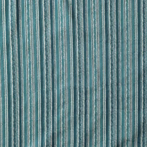 Handmade Green Stripe Print Cotton Fabric - Image 4
