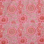 Handmade Pink Floral Print Cotton Fabric - Image 4
