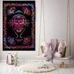 Handmade Skull Skeleton Design Tapestries