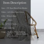 Handmade Throw, Hand Loomed Cloth Blanket - Image 6