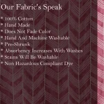 Indian Cotton Arrow Printed 5 Yard Maroon Fabric - Image 5