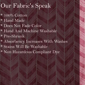 Indian Cotton Arrow Printed 5 Yard Maroon Fabric - Image 5