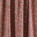 Indian Cotton Brown Red Floral Print Fabric - Image 3