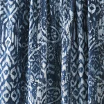 Indian Cotton Fabric Blue Paisley Print - Image 3
