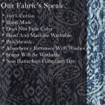 Indian Cotton Fabric Blue Paisley Print - Image 5