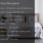 Indian Cotton King Size Blanket Set Hand Block Printed - Image 5