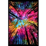 Indian Cotton Wall Hanging Tree Tie Dye Poster - Image 2