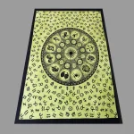 Indian Decorative Astrology Mandala Green Tapestry - Image 3