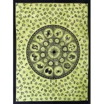 Indian Decorative Astrology Mandala Green Tapestry - Image 2