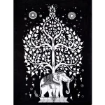 Indian Elephant Tree of Life Yoga Mat Poster - Image 2